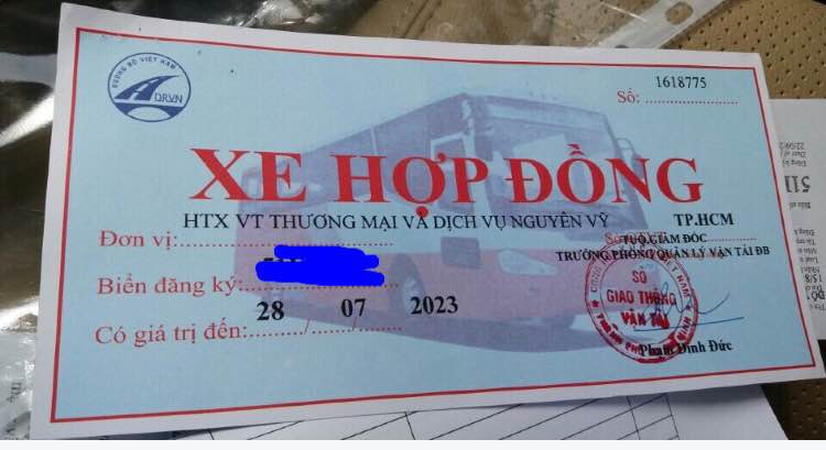 Dịch vụ làm phù hiệu xe nội bộ tại Ninh Bình cam kết 100% về chất lượng