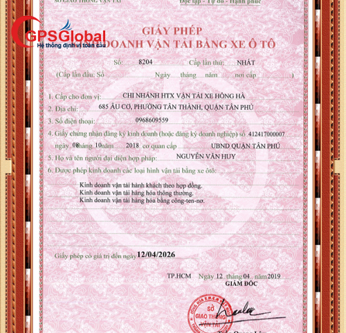 Làm giấy phép kinh doanh vận tải tại Lào Cai