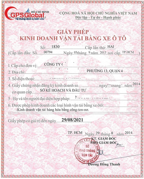 Làm giấy phép kinh doanh vận tải tại Tuyên Quang