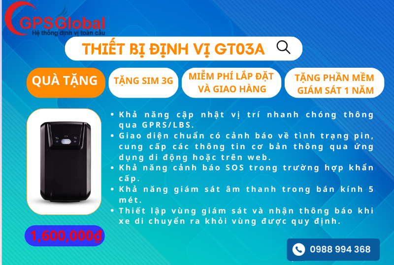 Định vị không dây GT03A