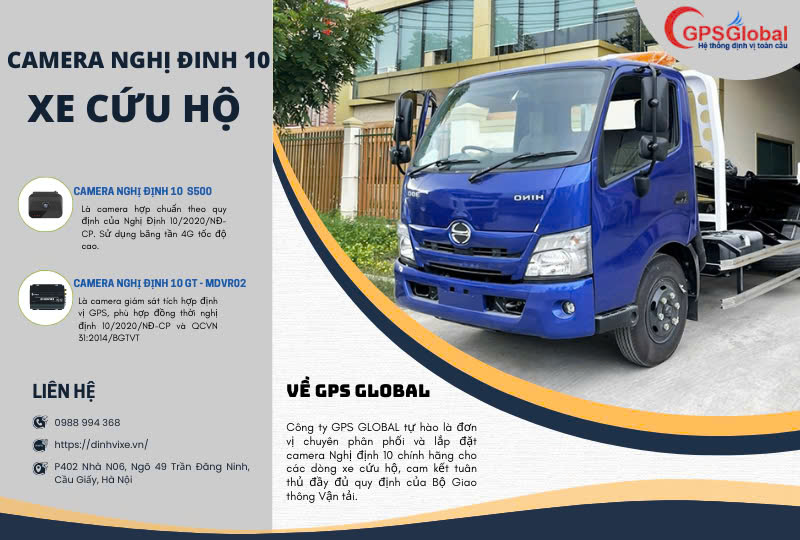 Camera nghị định 10 xe cứu hộ