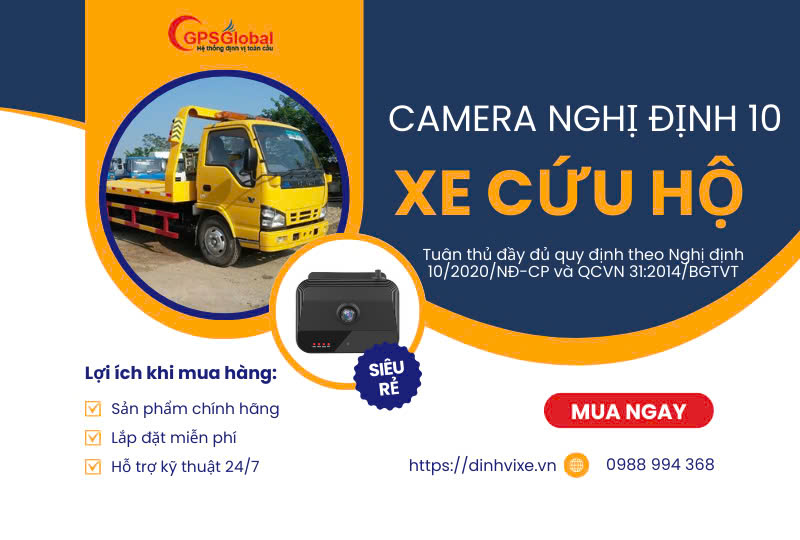 Camera nghị định 10 xe cứu hộ