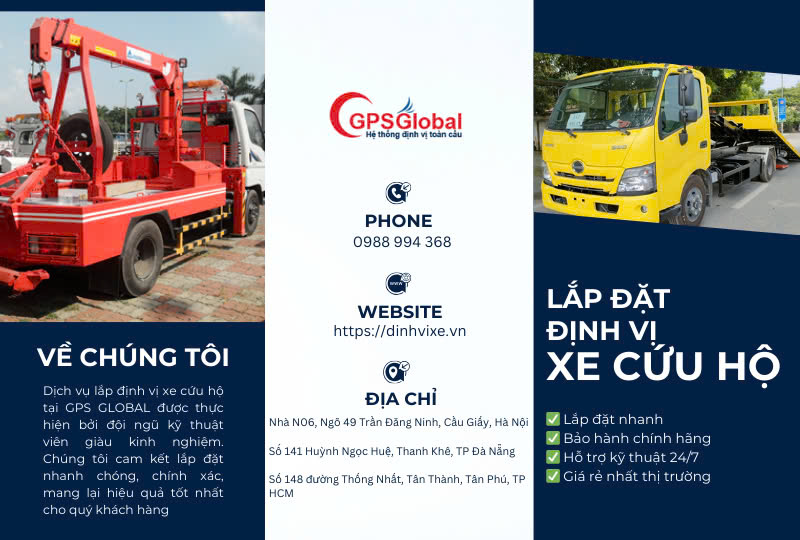 Định vị xe cứu hộ
