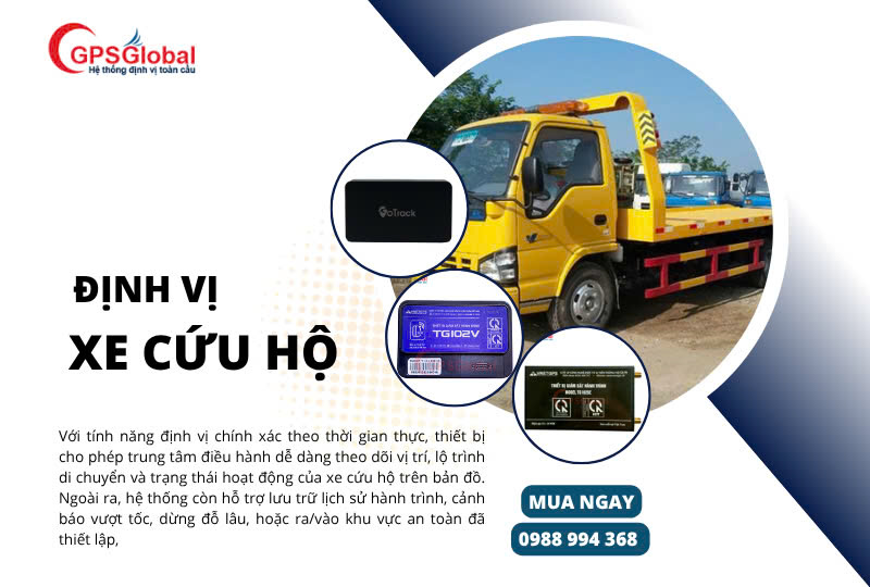Định vị xe cứu hộ