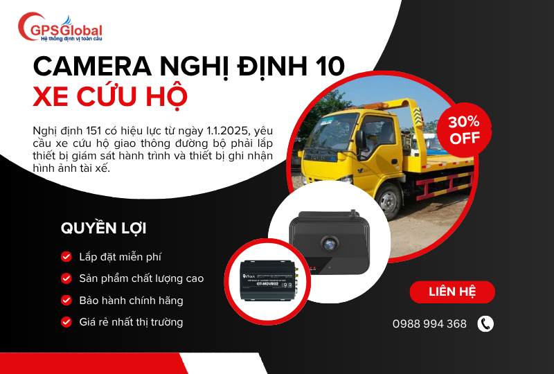 Camera nghị định 10 xe cứu hộ