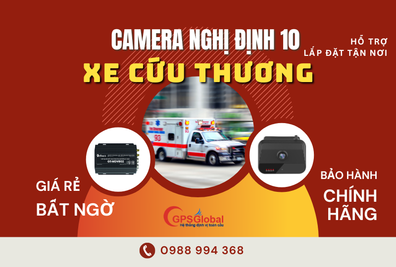 Camera nghị định 10 xe cứu thương