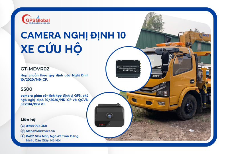 Camera nghị định 10 xe cứu hộ