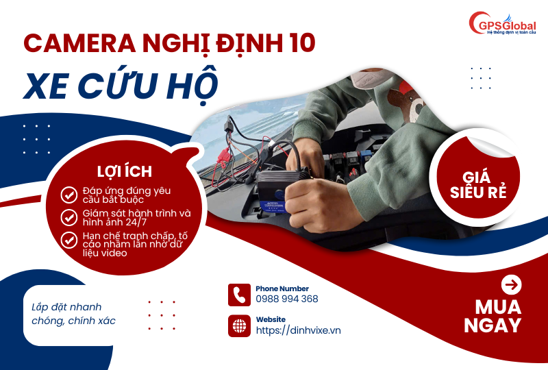 Camera nghị định 10 xe cứu hộ