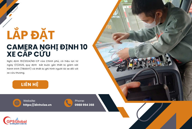 Camera nghị định 10 xe cứu thương