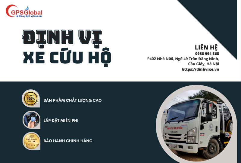 Định vị xe cứu hộ
