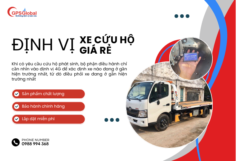 Định vị xe cứu hộ