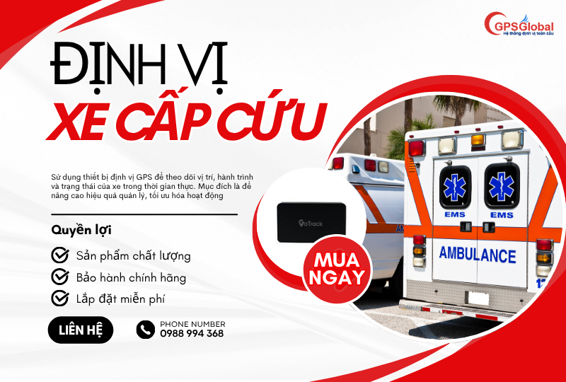 Định vị xe cứu thương